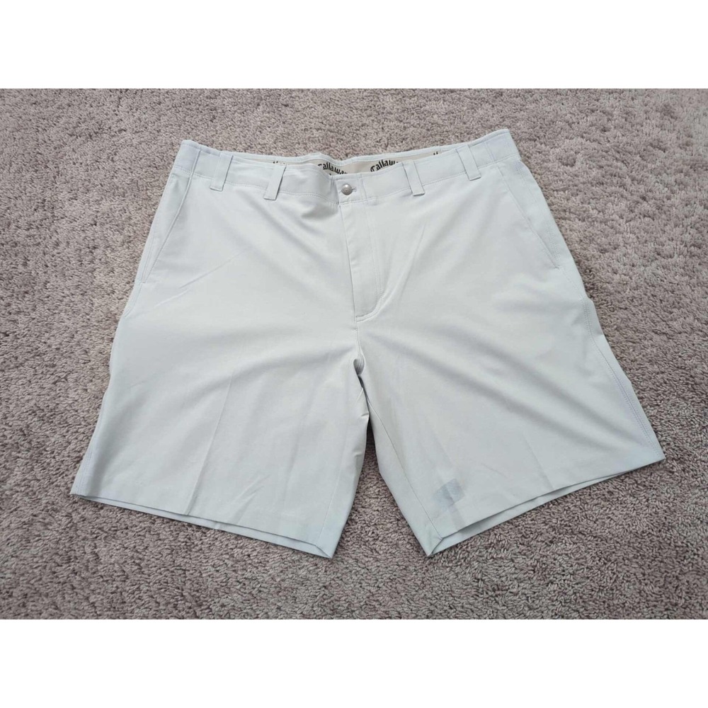 Callaway Chino Shorts Mens 40 Gray Inseam: 8.5"‎ Stretch Golf Preppy Casual